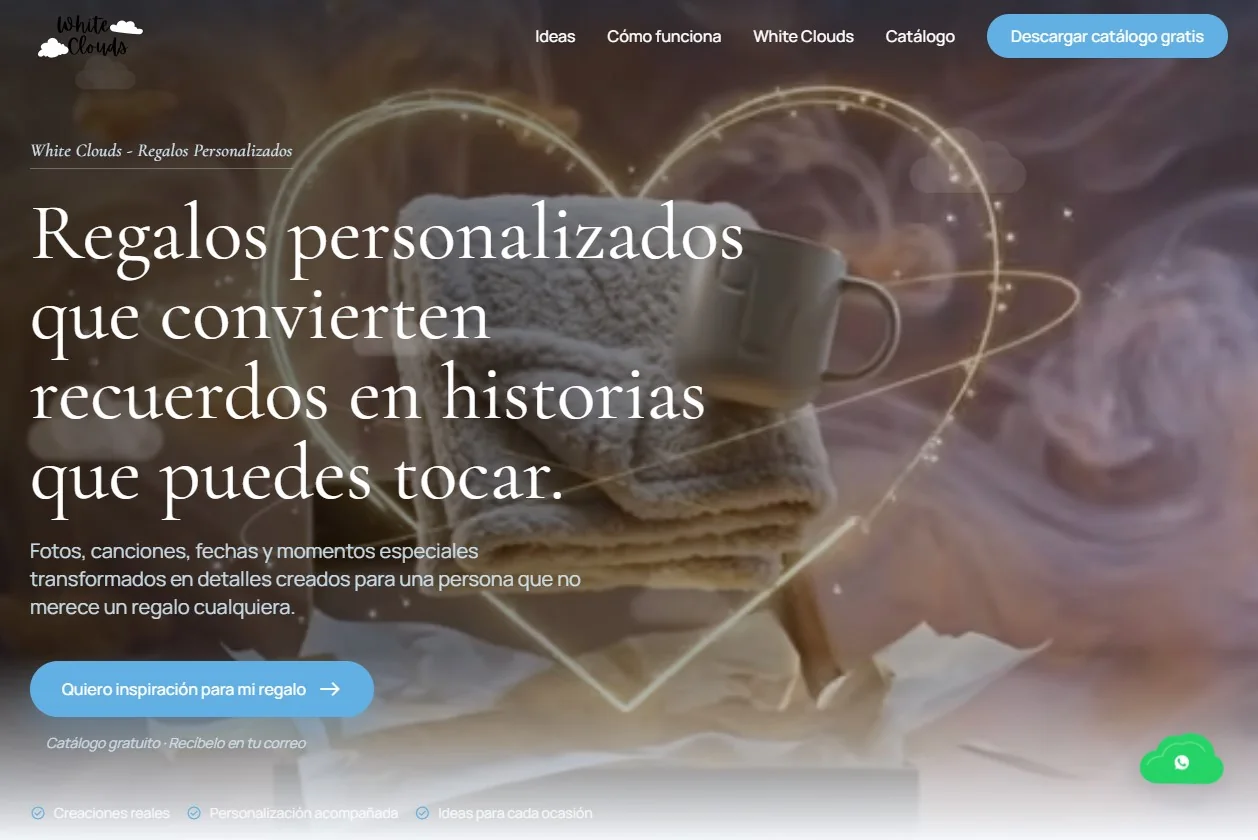 Portada del sitio Regalos Personalizados